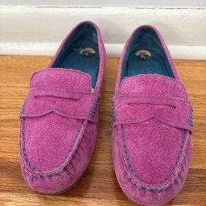 Cynthia Rowley Pink Suede Loafers